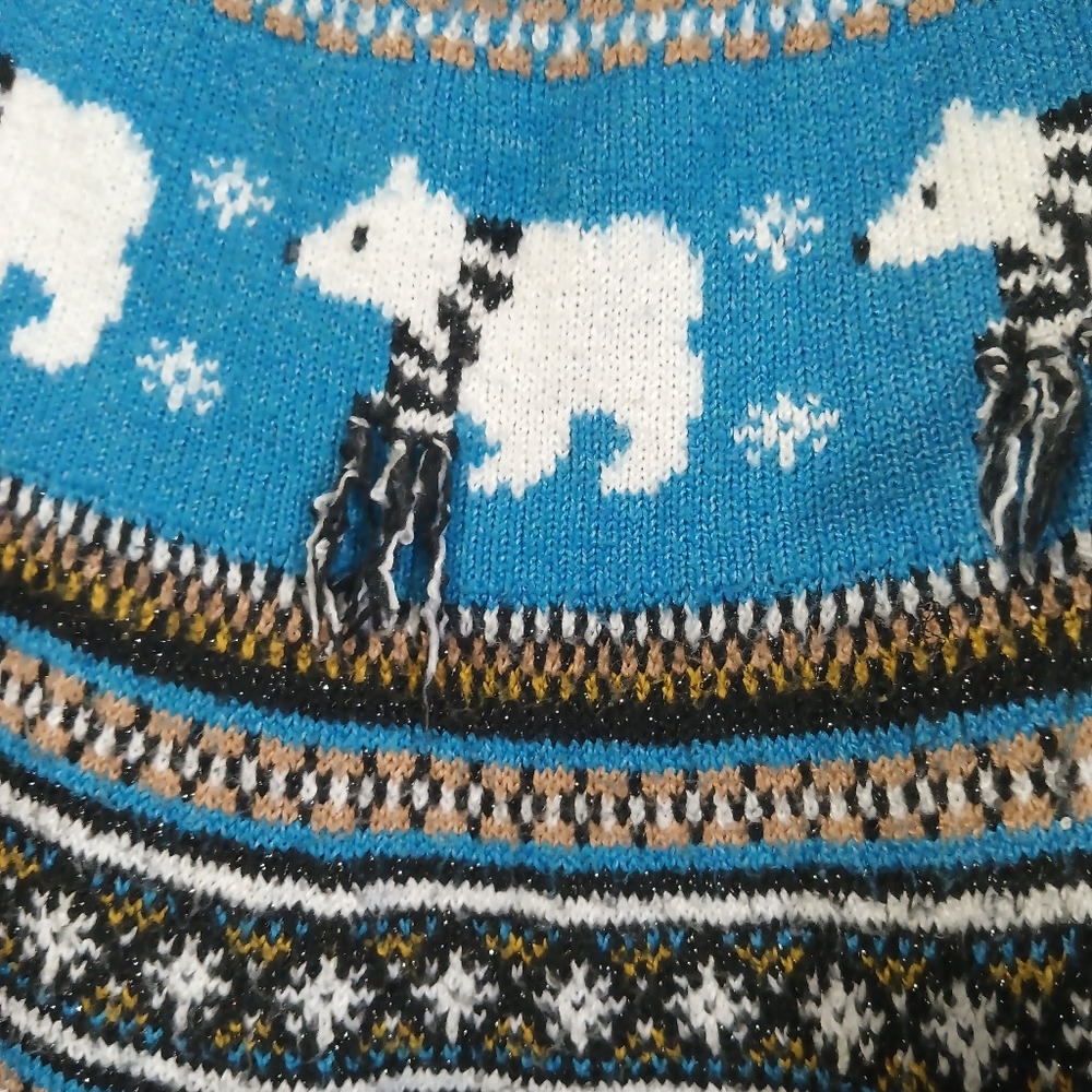 Holiday Time Fair Isle Polar Bear Sweater